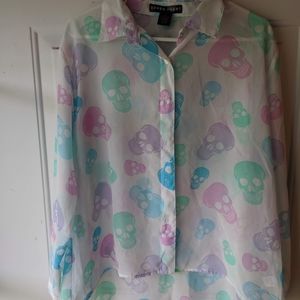 Blouse skull pattern